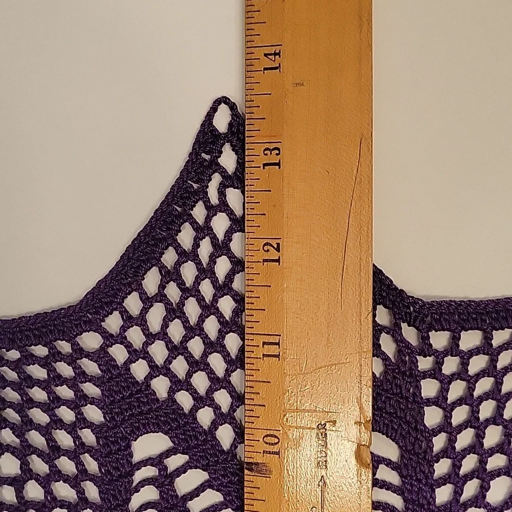Purple Crochet Doily